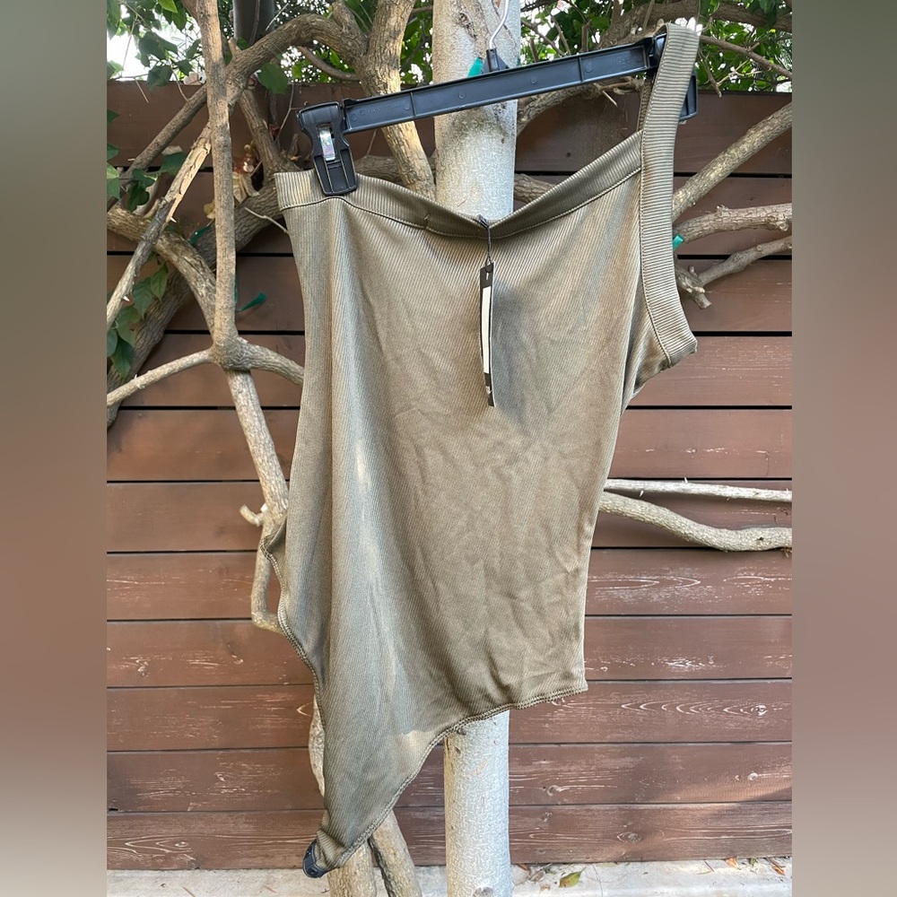 Nasty Gal One Shoulder Ripped Tank